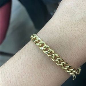 Gold Miami Cuban Bracelet 14kt solid